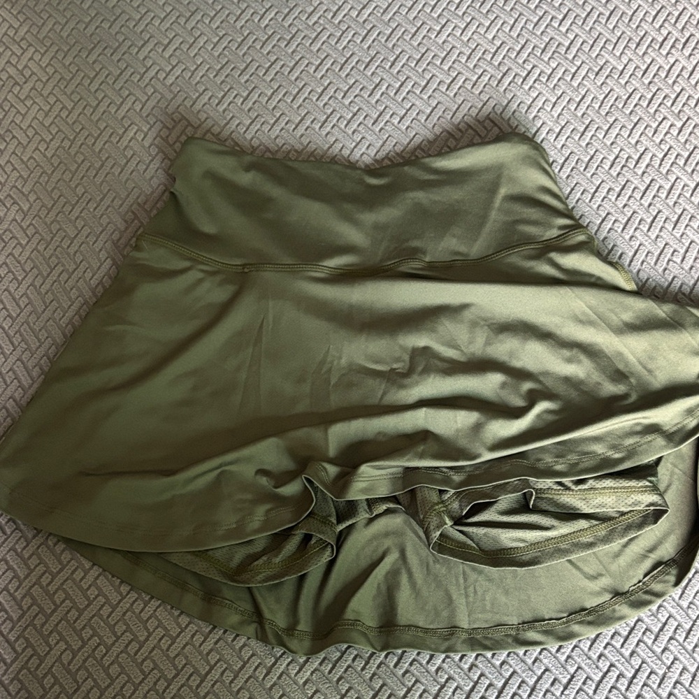 Stylish Green Mini Skirt